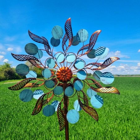 Éolienne, Moulin à Vent girouette de jardin à piquer modèle Louvière