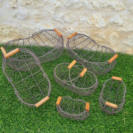 Panier en fer jaune/vert 22,90 € LEZARD DU JARDIN