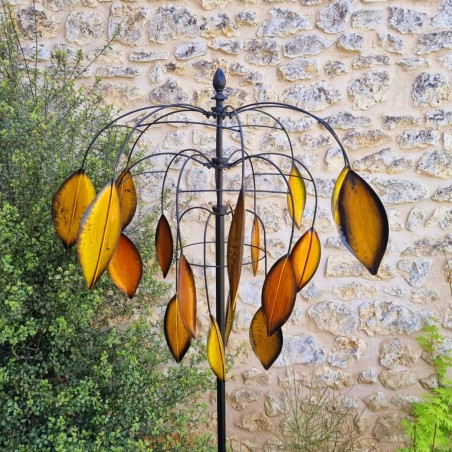 Eolienne, Moulin à Vent girouette de jardin à piquer modèle Balanzac