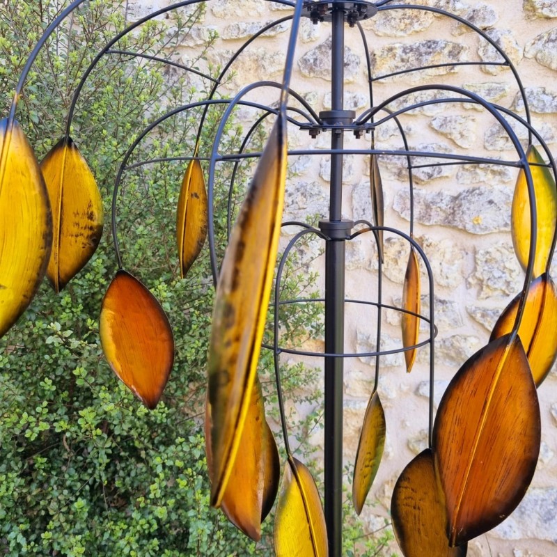 Eolienne, Moulin à Vent girouette de jardin à piquer modèle Balanzac