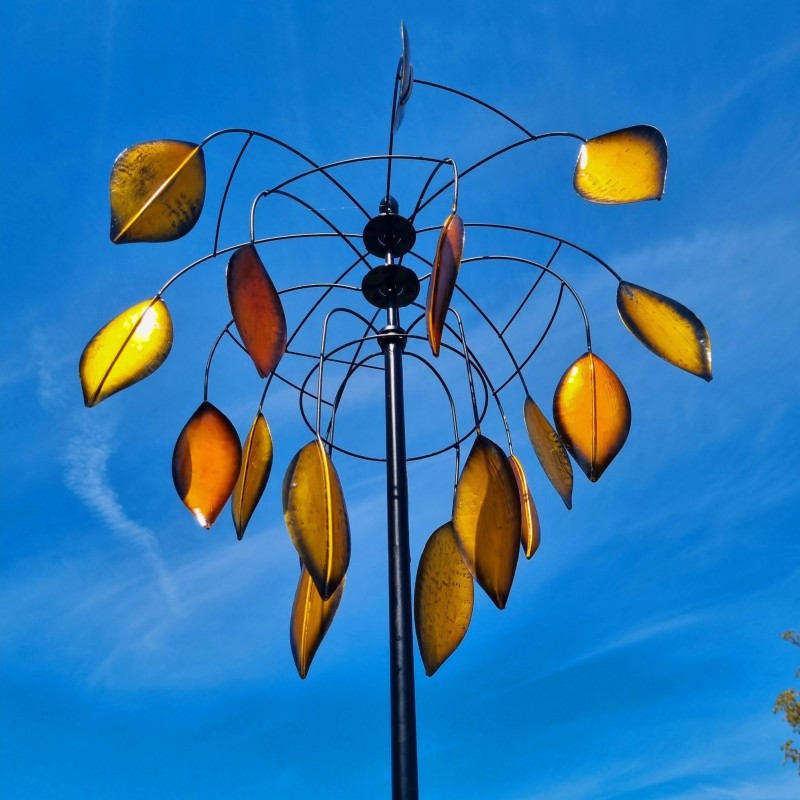 Eolienne, Moulin à Vent girouette de jardin à piquer modèle Balanzac