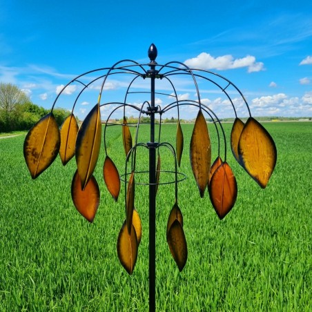 Eolienne, Moulin à Vent girouette de jardin à piquer modèle Balanzac