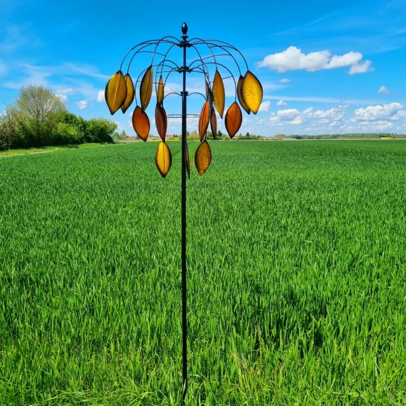 Eolienne, Moulin à Vent girouette de jardin à piquer modèle Balanzac