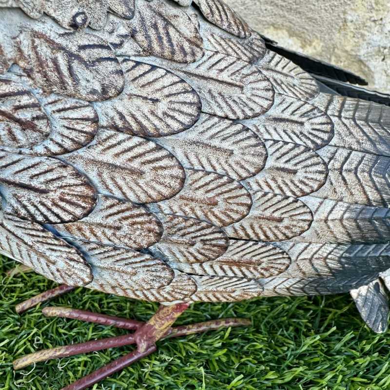 Joli chouette en métal 32 cm pour jardin | Lézard du Jardin.