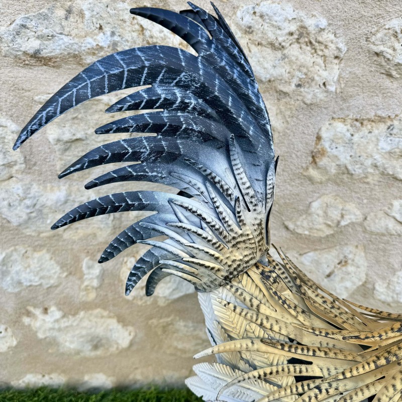  Grand statue coq en métal hauteur 68 cm 69,90 € LEZARD DU JARDIN