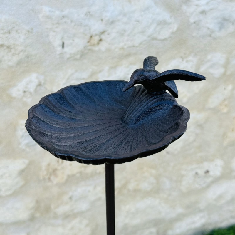 Bain d'oiseau sur pic couleur marron 100x16.5 19,90 € LEZARD DU JARDIN