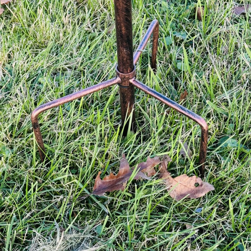 Amboise – Éolienne de jardin en métal cuivré, 212 cm de hauteur, 60 cm de diamètre