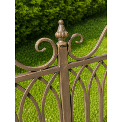 Banc à bascule de jardin en métal patiné | Lézard du Jardin
