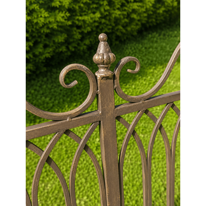 Banc à bascule de jardin en métal patiné | Lézard du Jardin