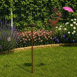 Mobile de jardin « Dame au parapluie rose »- vue d'ensemble