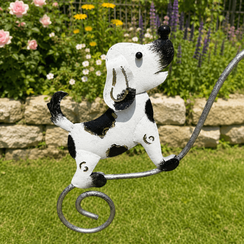 Mobile de jardin chat, souris et chien- le chien
