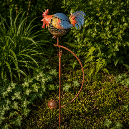 Mobile de jardin Poule- vue de derrière