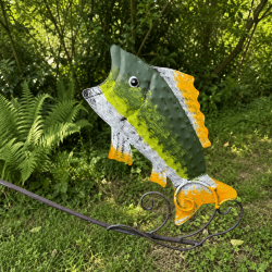 Mobile de jardin Voilier et Poisson- vue du poisson