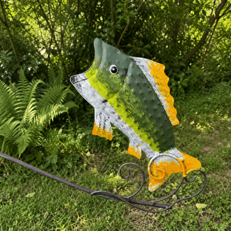 Mobile de jardin Voilier et Poisson- vue du poisson