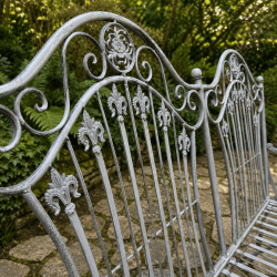 Banc de jardin 2 places- vue du dossier