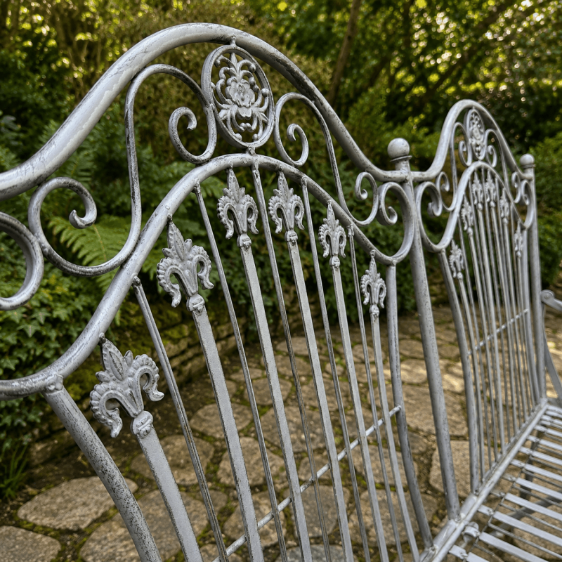 Banc de jardin 2 places- vue du dossier