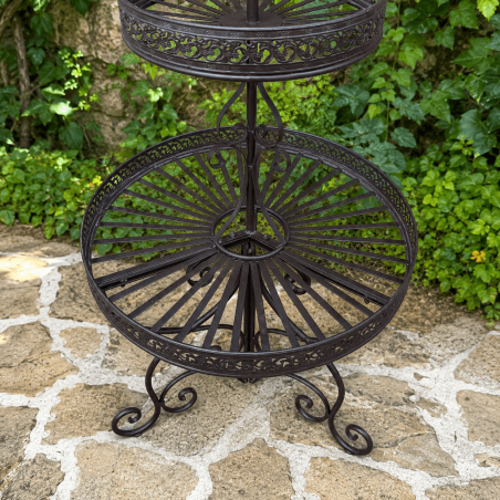 Étagère à plantes ronde 2- vue du bas