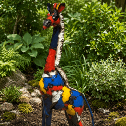 Statue de girafe