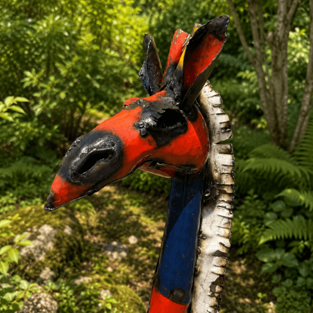 Statue de girafe- la tête