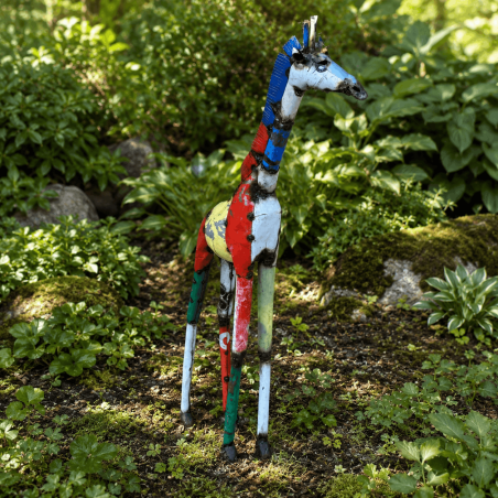 Statue de girafe