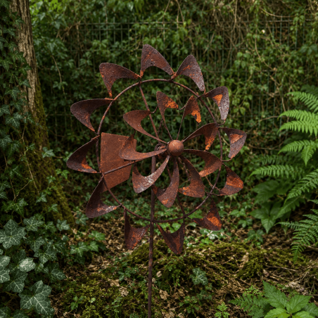 Éolienne girouette de jardin