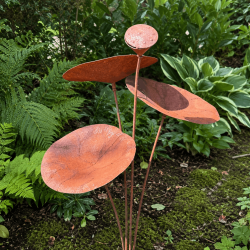 Nénuphar décoratif en métal à planter