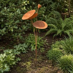 Nénuphar décoratif en métal à planter- vue d'enemble