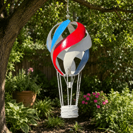 Lanterne montgolfière en métal – Vue de face