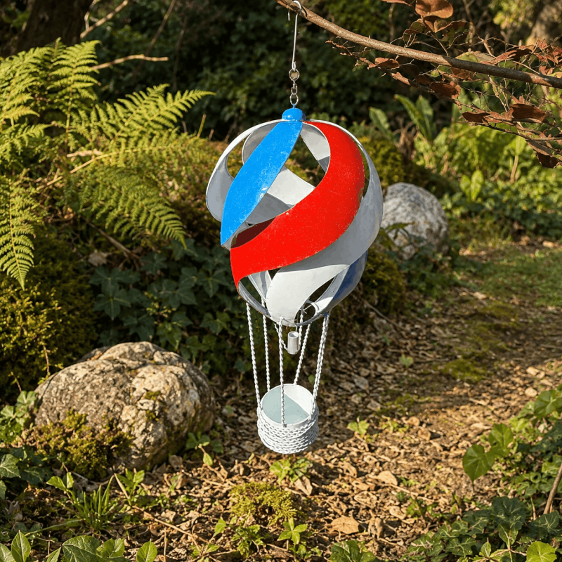 Montgolfière décorative à suspendre – Hauteur 63 cm