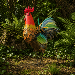 Grand coq décoratif pour le jardin