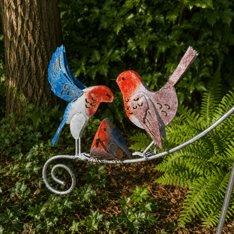 Oiseaux colorés du mobile balancier en métal