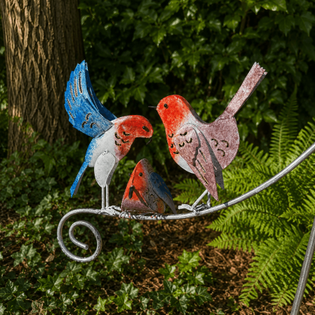 Oiseaux colorés du mobile balancier en métal