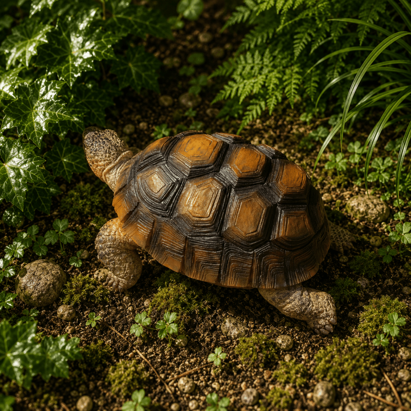Petite tortue en résine réaliste à poser