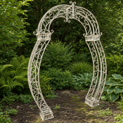 Arche décorative à volutes pour jardin, mariage et cérémonie