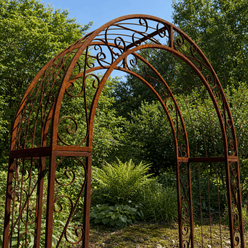 Arche pour plantes grimpantes avec passage de 122 cm