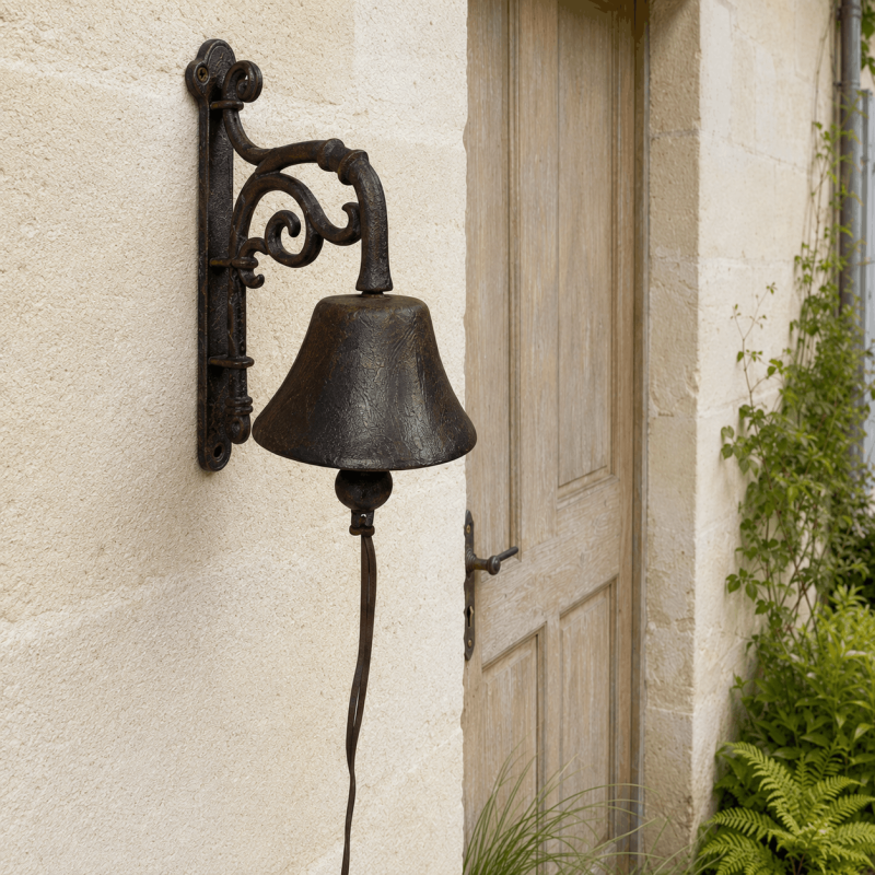 Cloche murale en fonte classique