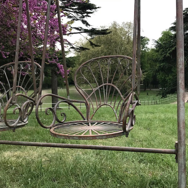 Paniers De Jardinage En Fer Forgé à Suspendre 3 Pièces Champagne - Balcons Et Terrasses